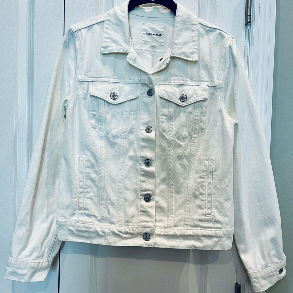 Lucky Brand white denim Jacket